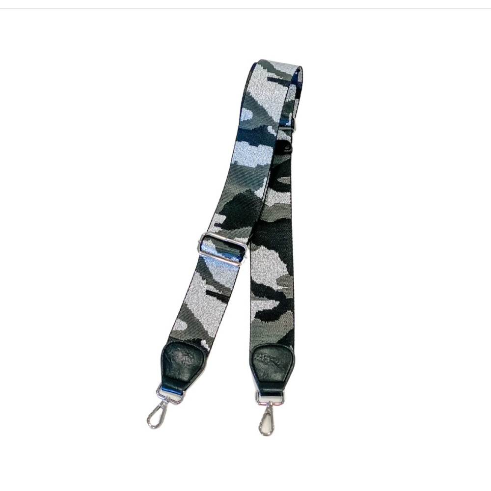 NWT Silver Camo Bag Strap, Guitar or Camera Strap